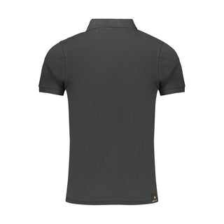 Black Cotton Men's Polo Shirt