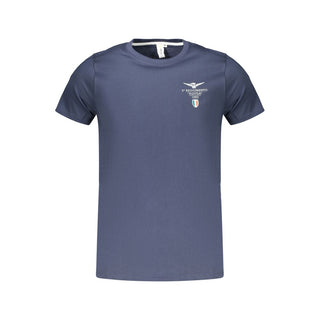 Blue Cotton Men's T-Shirt