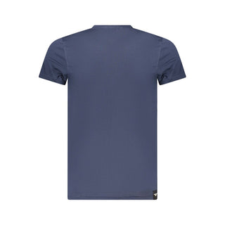 Blue Cotton Men's T-Shirt