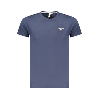 Blue Cotton Men's T-Shirt