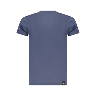 Blue Cotton Men's T-Shirt