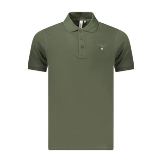 Green Cotton Men's Polo