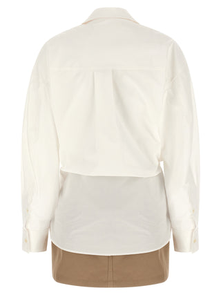 White Cotton Short Dress