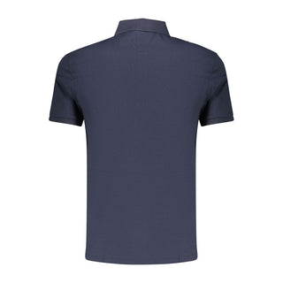 Blue Cotton Men's Polo Shirt
