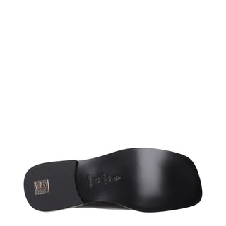 Black Leather Slip-On Loafers