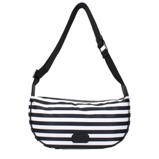 Black Fabric Crossbody Bag