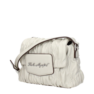 Gray Polyester Crossbody Bag