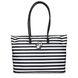 Black Fabric Shoulder Bag