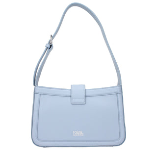 Light Blue Leather Shoulder Bag