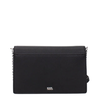 Black Polyethylene Crossbody Bag