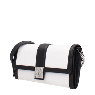 White Leather Clutch Bag