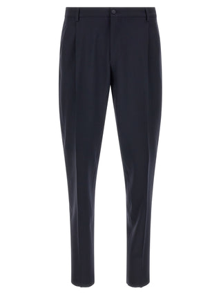 Blue Virgin Wool Two-Piece Suit