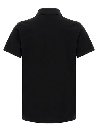 Black Cotton Polo Shirt