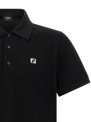 Black Cotton Polo Shirt