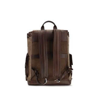 Brown Polyamide Backpack
