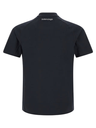 Blue Polyamide T-Shirt