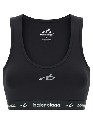 Black Polyamide Sport Bra