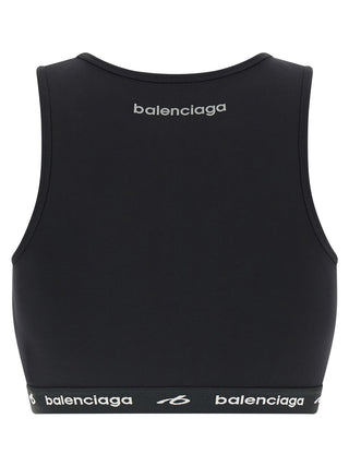 Black Polyamide Sport Bra