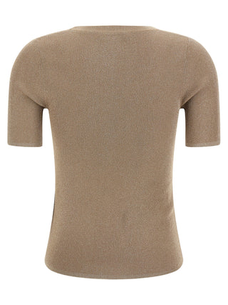 Beige Polyamide T-Shirt