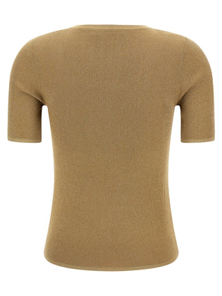 Gold Polyamide T-Shirt