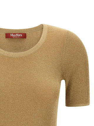 Gold Polyamide T-Shirt