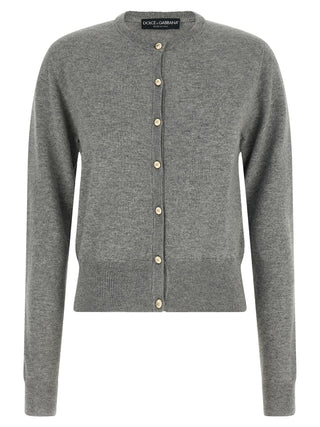 Gray Cashmere Cardigan