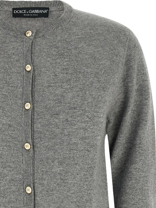 Gray Cashmere Cardigan