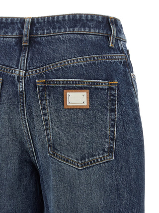 Blue Cotton Jeans Denim