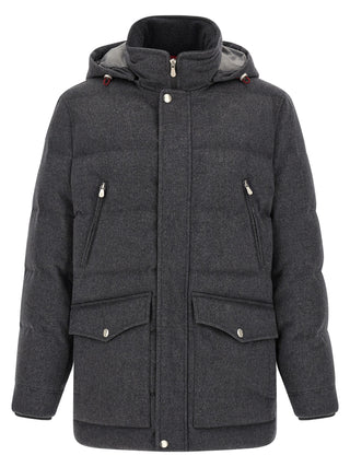 Gray Wool Parka