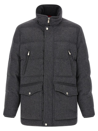 Gray Wool Parka