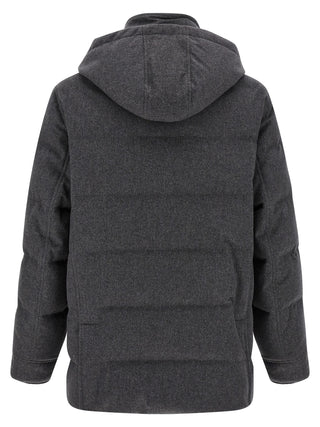 Gray Wool Parka