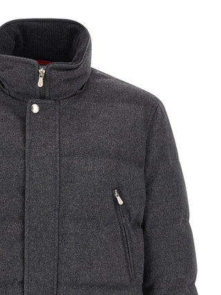 Gray Wool Parka