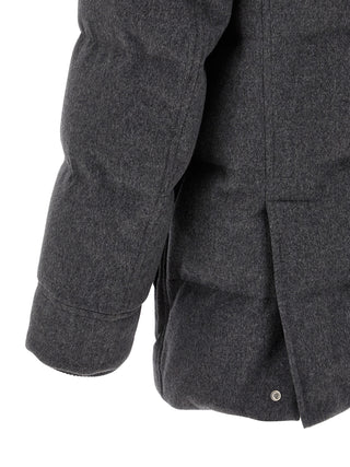 Gray Wool Parka