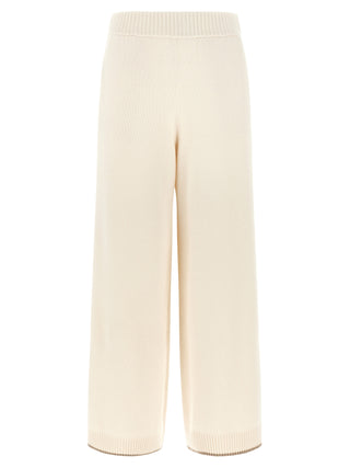 White Cashmere Athletic Pants