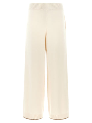 White Cashmere Athletic Pants