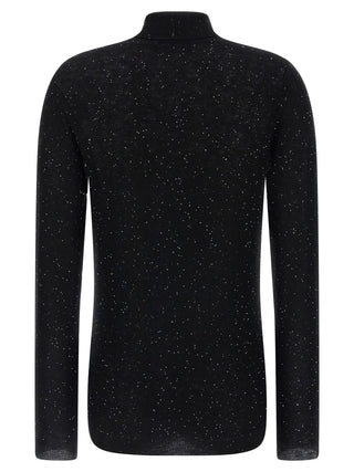 Black Wool Cardigan
