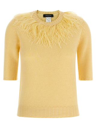 Bicolor Virgin Wool Cardigan
