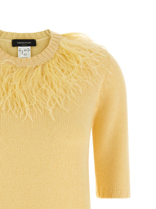 Bicolor Virgin Wool Cardigan