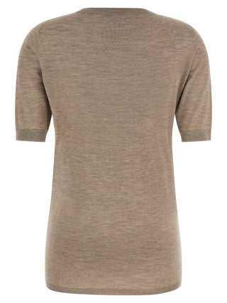 Beige Cashmere Cardigan