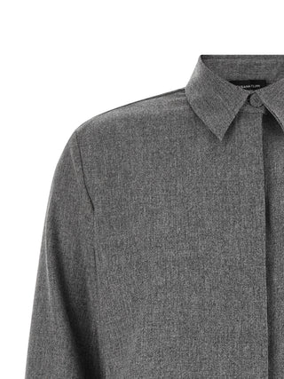 Gray Virgin Wool Blouse