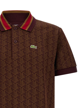Brown Polyester Polo Shirt