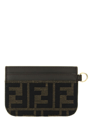Brown Polyester Cardholder