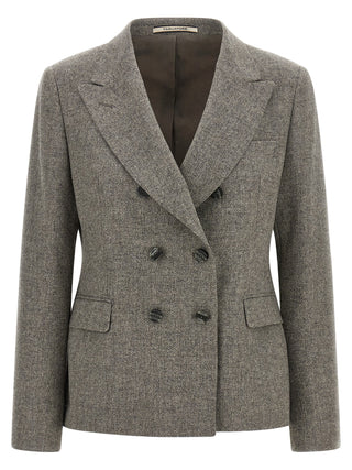 Gray Virgin Wool Blazer