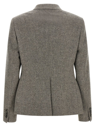 Gray Virgin Wool Blazer