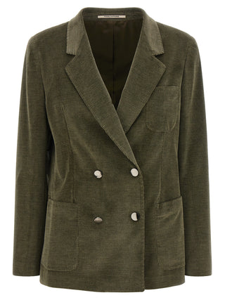 Bicolor Cotton Blazer