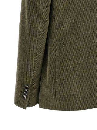 Bicolor Cotton Blazer
