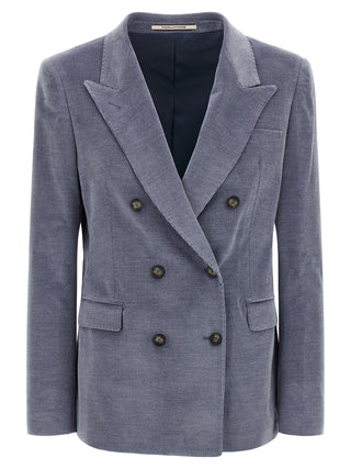 Blue Cotton Blazer