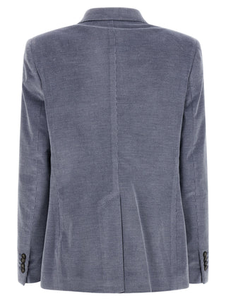 Blue Cotton Blazer