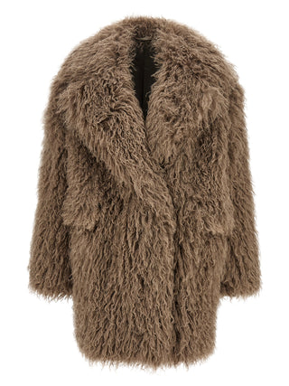 Gray Polyester Coat
