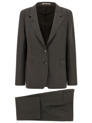 Gray Virgin Wool Two-Piece Suit